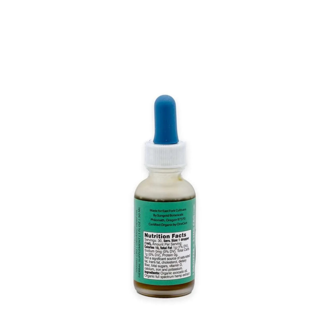 East Fork Cultivars Organic Full Spectrum CBG Oil 1000mg - White CBG