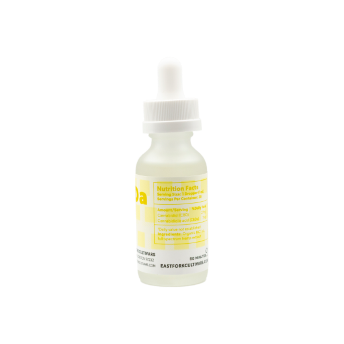East Fork Cultivars Organic Full Spectrum Tincture 800mg CBD + 200mg CBDA