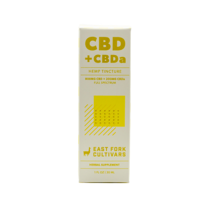 East Fork Cultivars Organic Full Spectrum Tincture 800mg CBD + 200mg CBDA