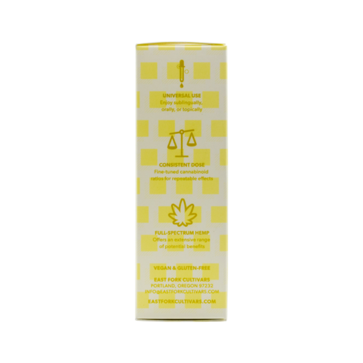 East Fork Cultivars Organic Full Spectrum Tincture 800mg CBD + 200mg CBDA