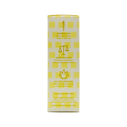 East Fork Cultivars Organic Full Spectrum Tincture 800mg CBD + 200mg CBDA