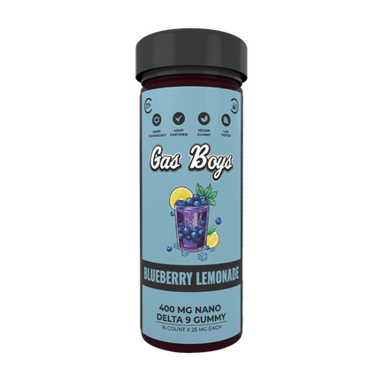 Gas Boys Nano Gummies Delta 9 THC 400mg - 16 Count x 25mg -