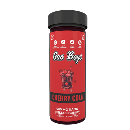 Gas Boys Nano Gummies Delta 9 THC 400mg - 16 Count x 25mg -