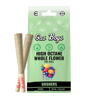 Gas Boys Whole Flower THCA Pre Roll 1.5 Grams x 2