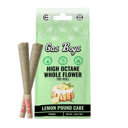 Gas Boys Whole Flower THCA Pre Roll 1.5 Grams x 2