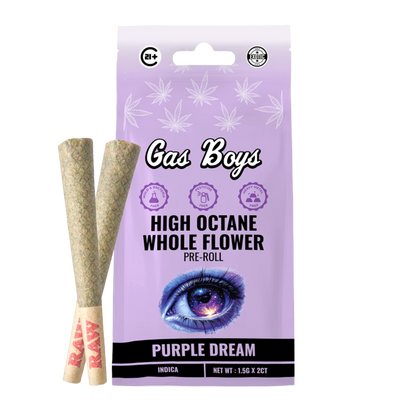 Gas Boys Whole Flower THCA Pre Roll 1.5 Grams x 2
