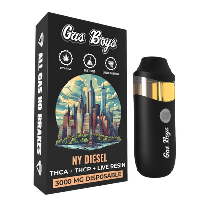 Gas Boys Disposable Vape THCA + THCP + Live Resin 3000mg Sativa - NY Diesel