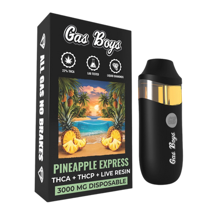 Gas Boys Disposable Vape THCA + THCP + Live Resin 3000mg Hybrid - Pineapple Express
