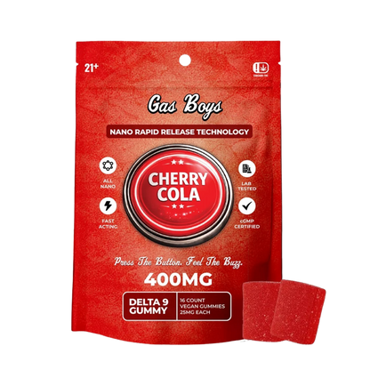 Gas Boys Nano Gummies Delta 9 THC 400mg - 16 Count x 25mg