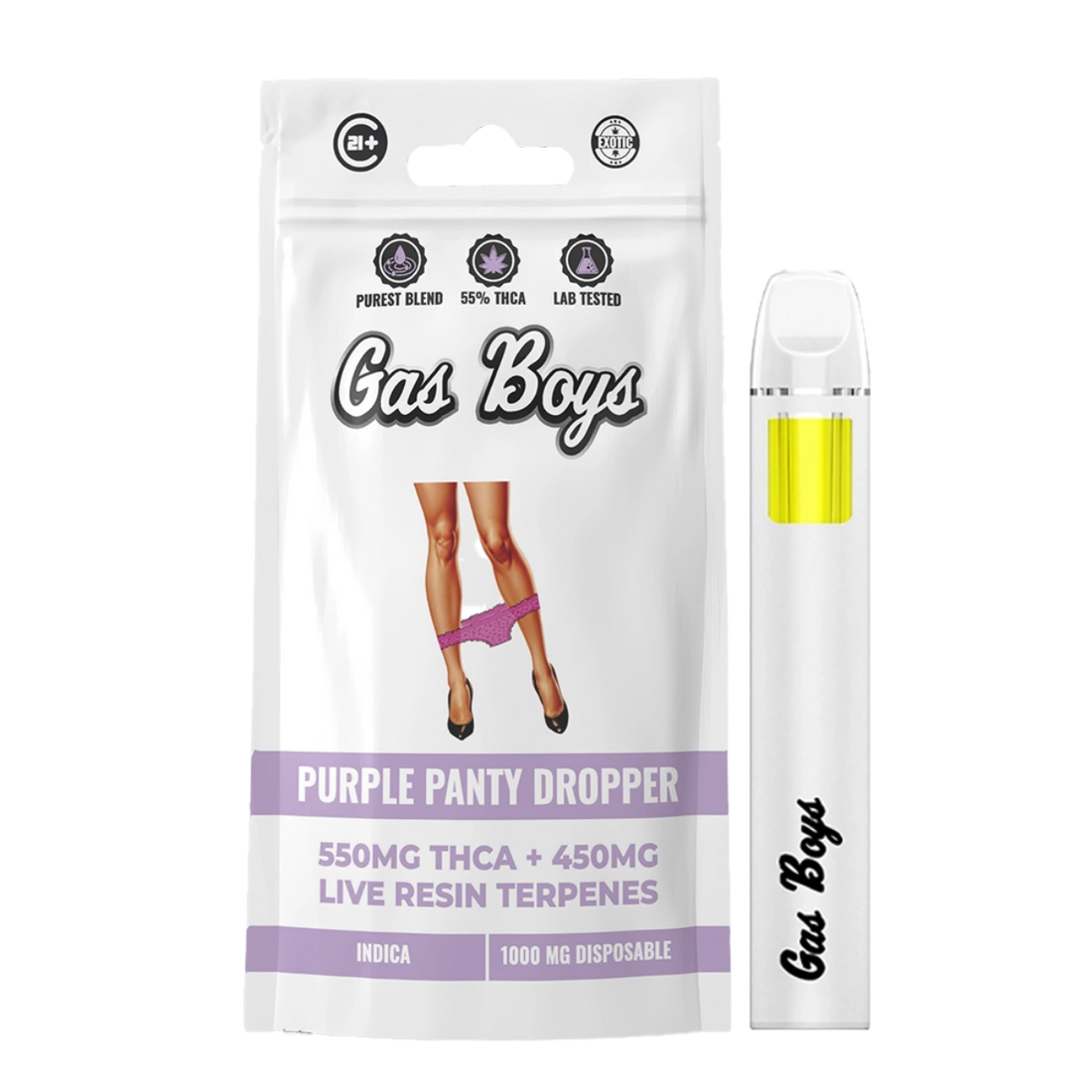 Gas Boys Disposable Vape THCA + Live Resin Terpenes - 1000mg