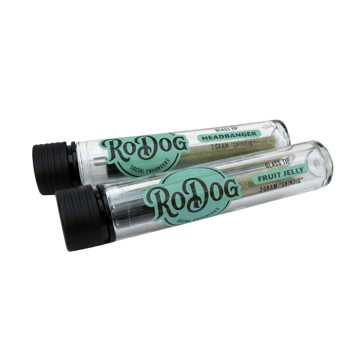 RoDog Shindig THCa Full Flower 2 Gram Glass Tip Pre Roll