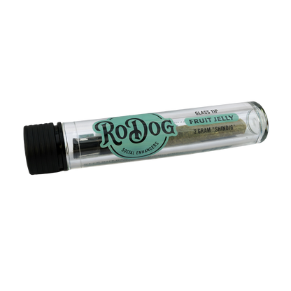 RoDog Shindig THCa Full Flower 2 Gram Glass Tip Pre Roll