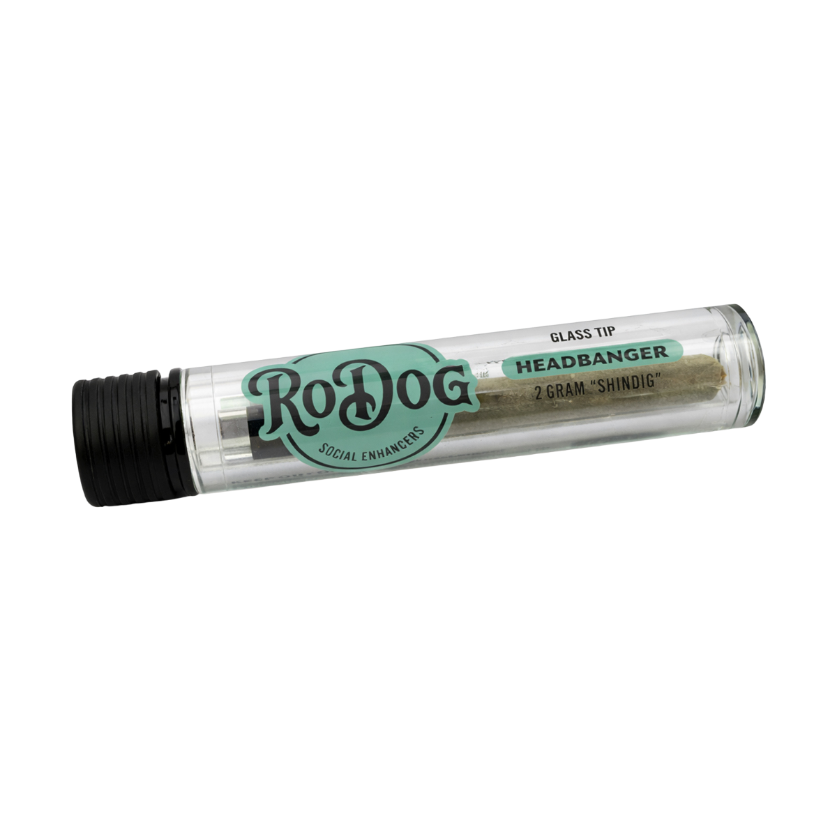 RoDog Shindig THCa Full Flower 2 Gram Glass Tip Pre Roll