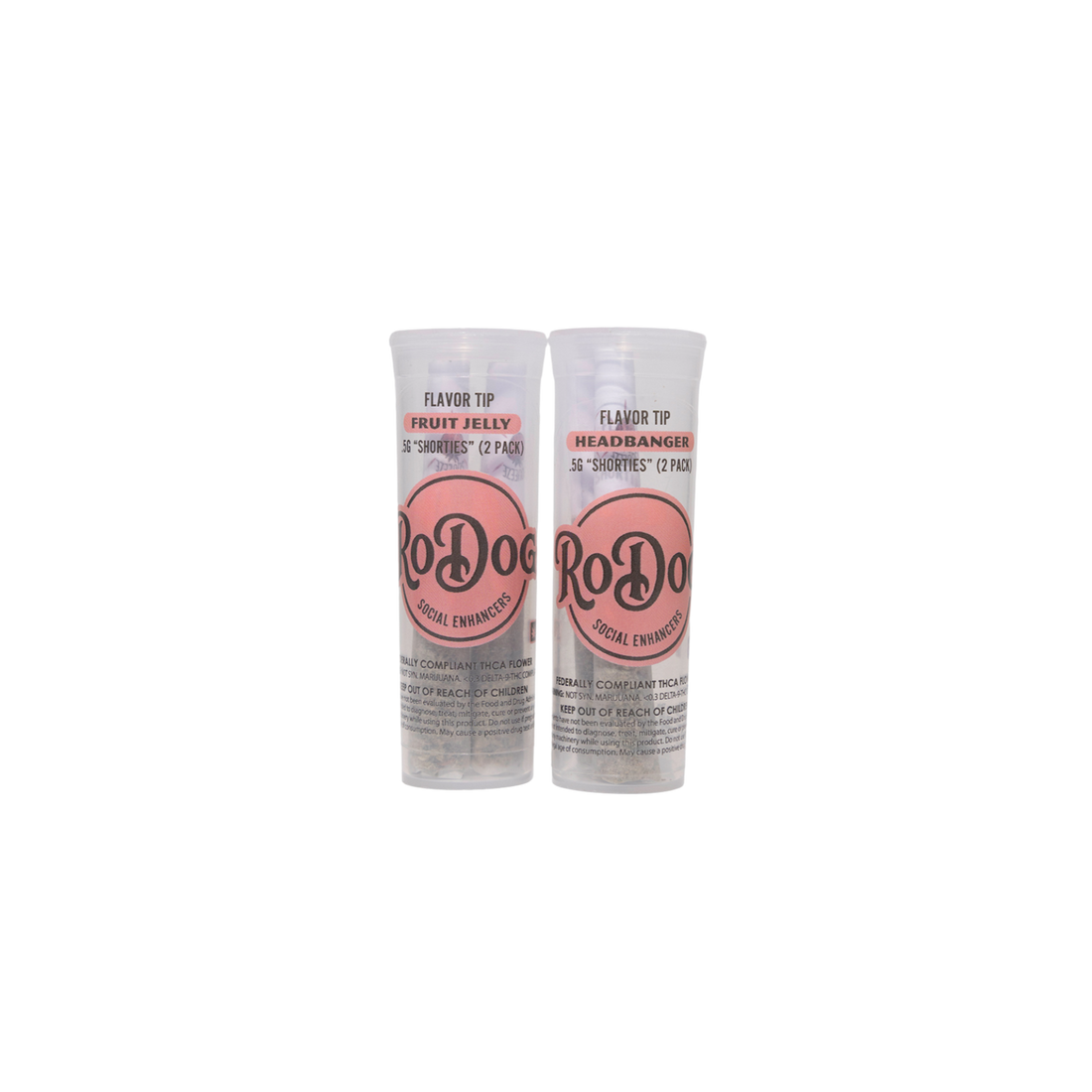 RoDog - Shorties - Full Flower Pre Rolls - Flavor Tips - .7g - 2 Pack