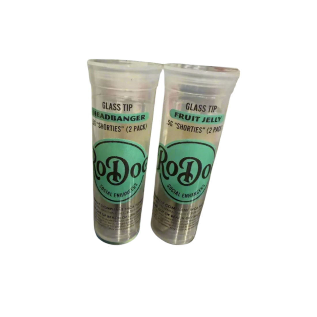 RoDog - Shorties - Full Flower Pre Rolls - Glass Tips - .5g - 2 Pack
