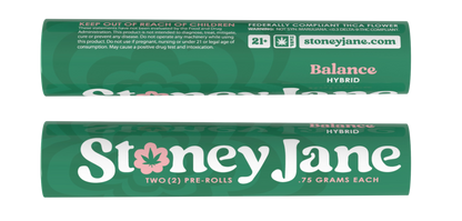 Stoney Jane High THCA Flower 2 Pack Pre Rolls - Hybrid - Balance