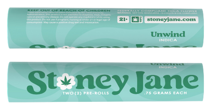Stoney Jane High THCA Flower 2 Pack Pre Rolls - Indica - Unwind