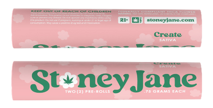 Stoney Jane High THCA Flower 2 Pack Pre Rolls - Sativa - Create