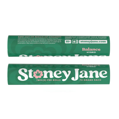 Stoney Jane High THCA Flower 2 Pack Pre Rolls - Hybrid - Balance