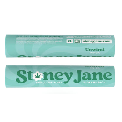 Stoney Jane High THCA Flower 2 Pack Pre Rolls - Indica - Unwind