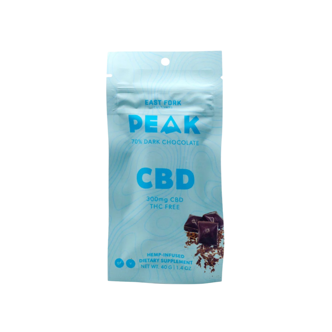 East Fork Cultivars - Chocolate Bar - CBD - THC Free - 300mg