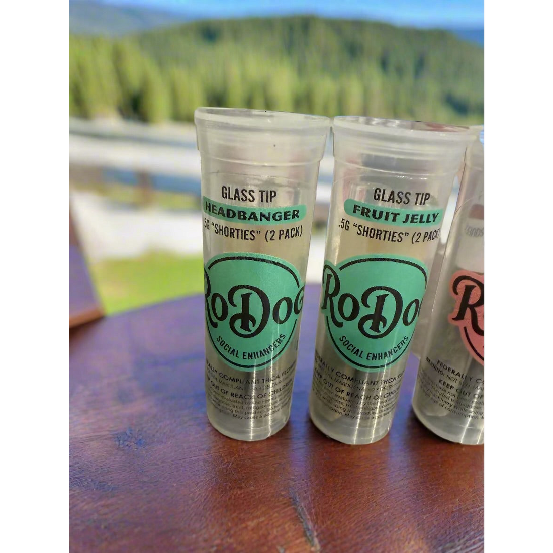 RoDog - Shorties - Full Flower Pre Rolls - Glass Tips - .5g - 2 Pack