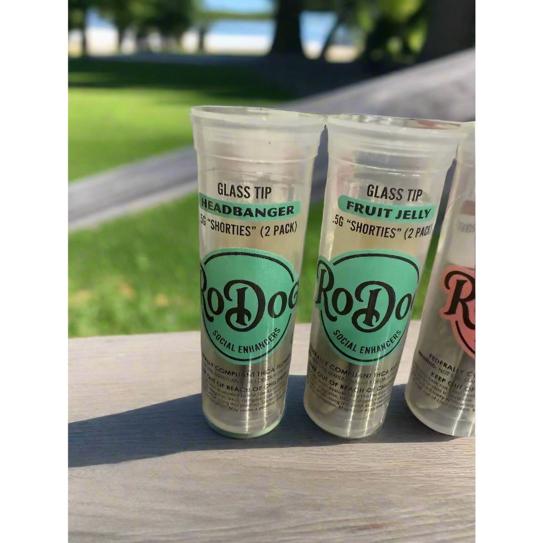 RoDog - Shorties - Full Flower Pre Rolls - Glass Tips - .5g - 5 Pack