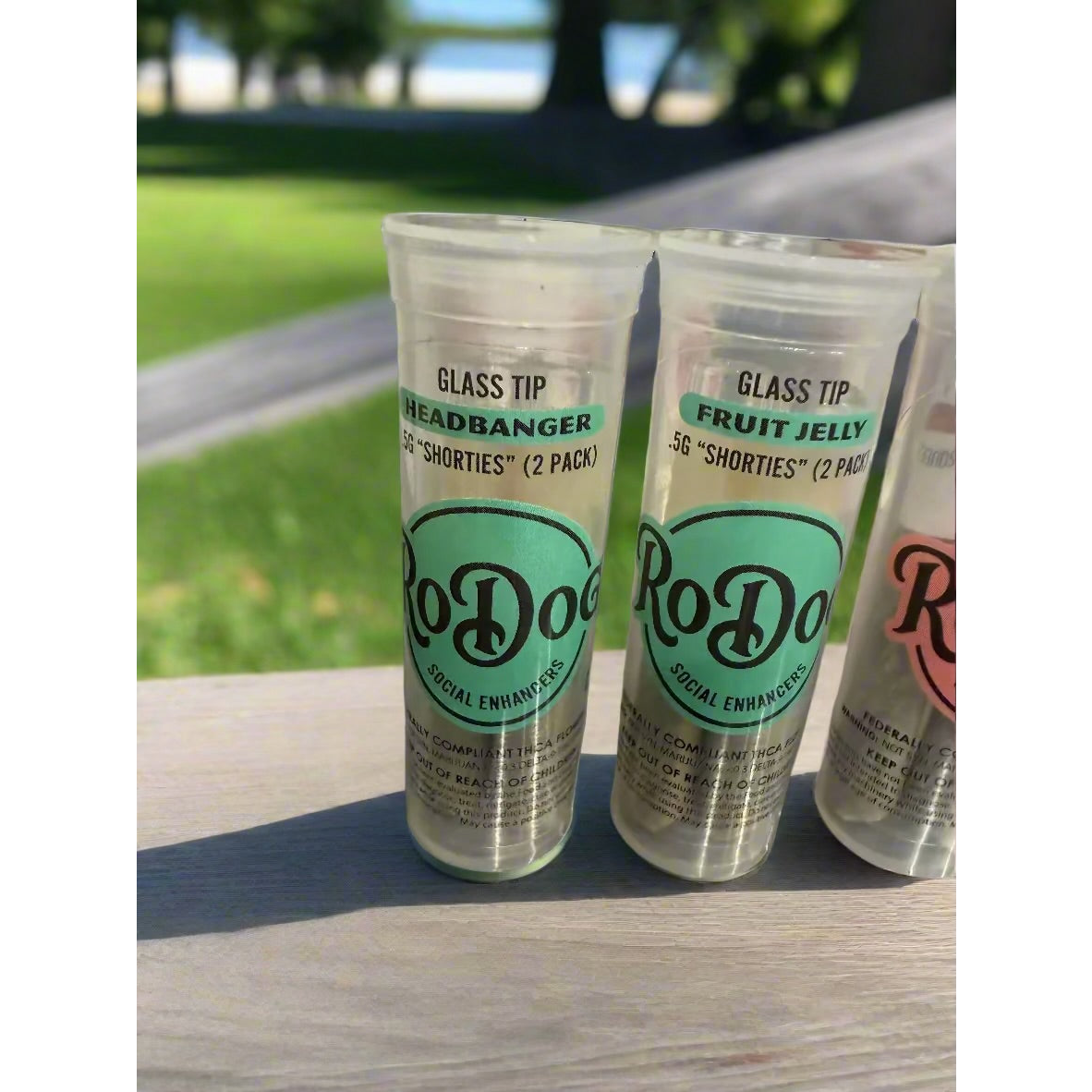 RoDog - Shorties - Full Flower Pre Rolls - Glass Tips - .5g - 5 Pack